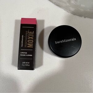 bareMinerals makeup bundle Moxie Lipstick and loose powder‎ eyecolor bahamas